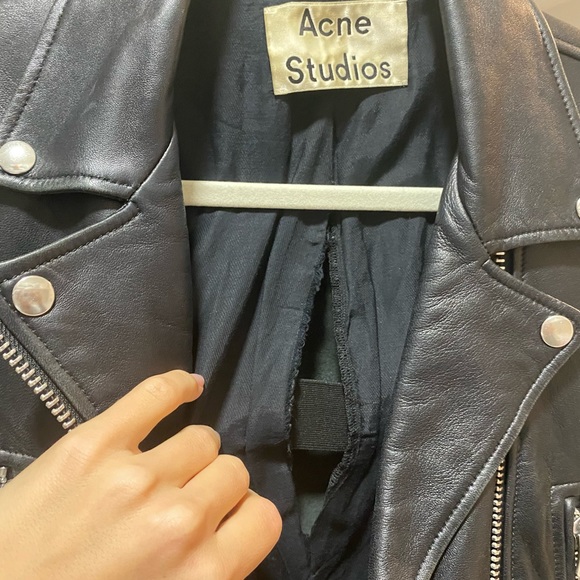 Acne Mock Leather Jacket - Picture 7 of 9